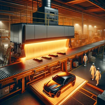 Industrielle Infrarottrocknung von Beschichtung, Lack und Farbe